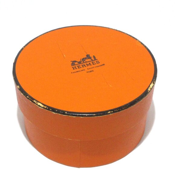 Auth HERMES Pool Tour Brown Leather Square E Bangle - Picture 5 of 5